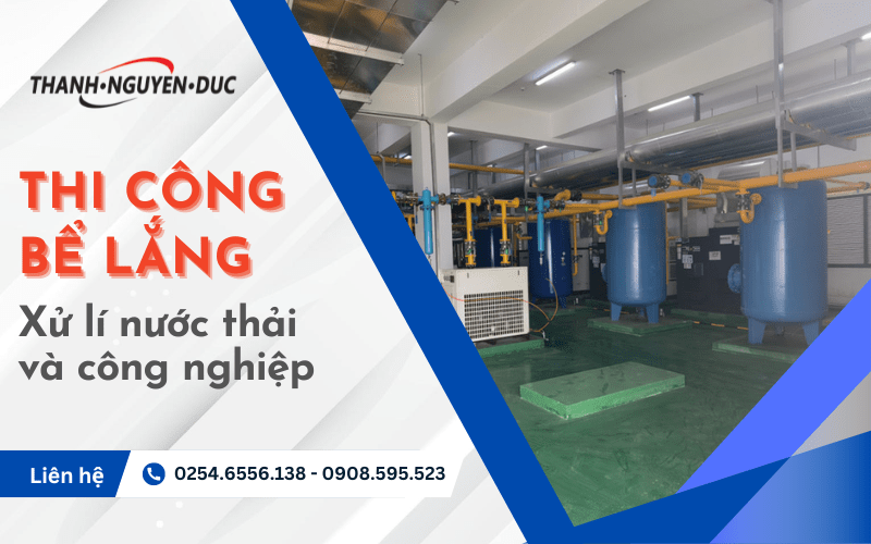 thi công bể lắng