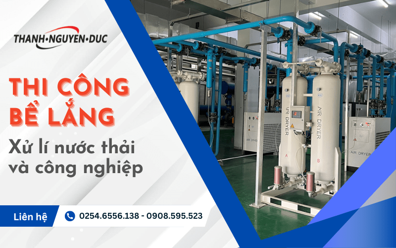 thi công bể lắng
