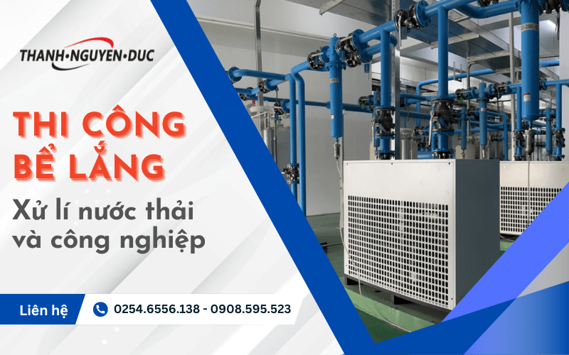 thi công bể lắng